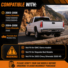Animated Sequential Clear Lens LED Tail Lights for 2003-2006 Chevy Silverado Plug & Play-3