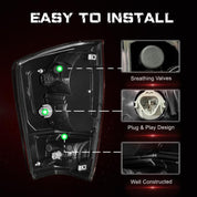 OKSIWA Tail Light Housing for 2016-2023 Toyota Tacoma, Driver Side Rear Tail Light Replacement - Left Tail Lamp