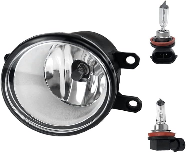 OKSIWA Fog Lights Compatible with 2007 2008 2009 Toyota Camry Clear Glass Lens with Wiring and Switch Kit (Clear Lens)