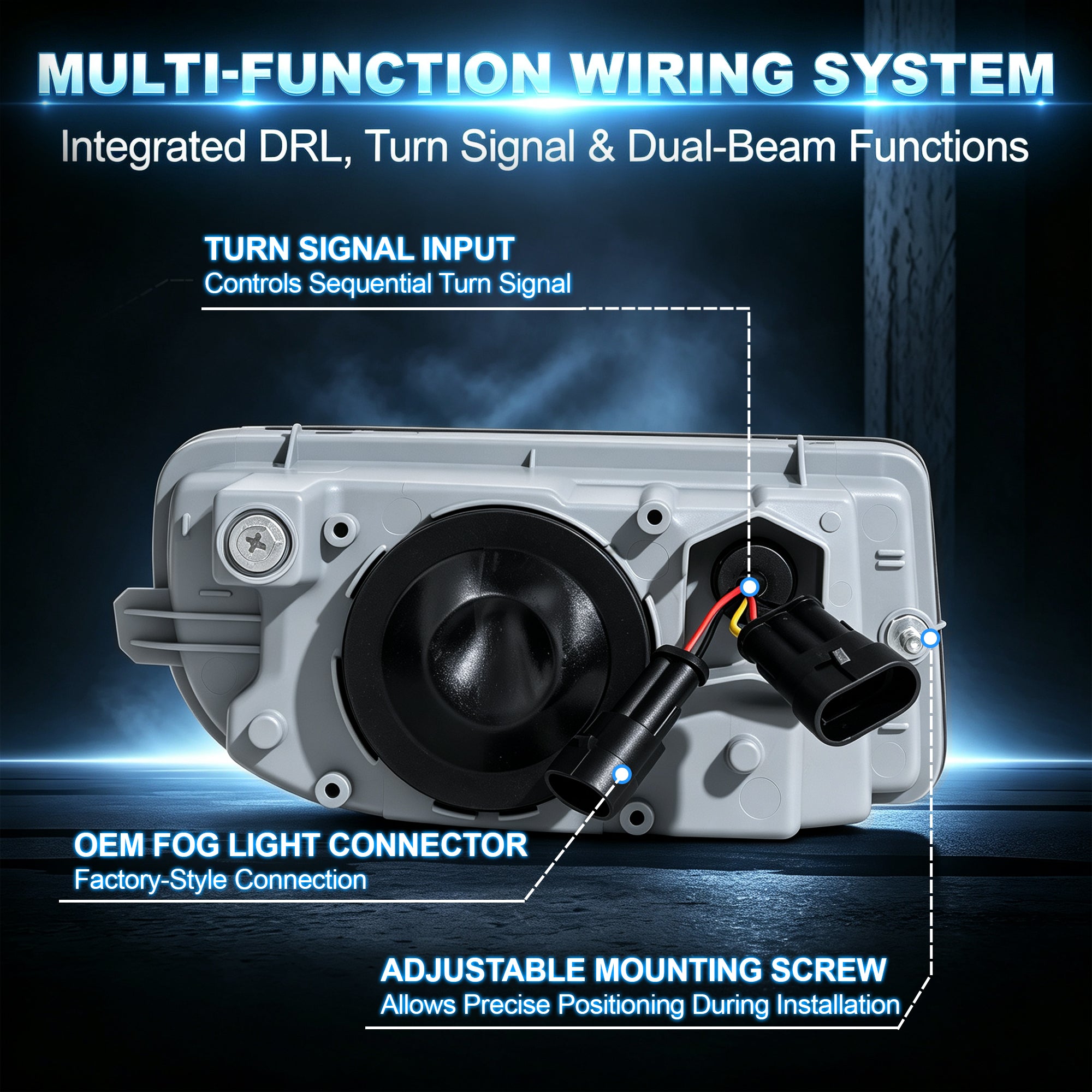 DOT Approved LED Fog Light with DRL for 1998–2007 Toyota Land Cruiser FJ100, 1 Pair-5