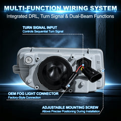 DOT Approved LED Fog Light with DRL for 1998–2007 Toyota Land Cruiser FJ100, 1 Pair-5