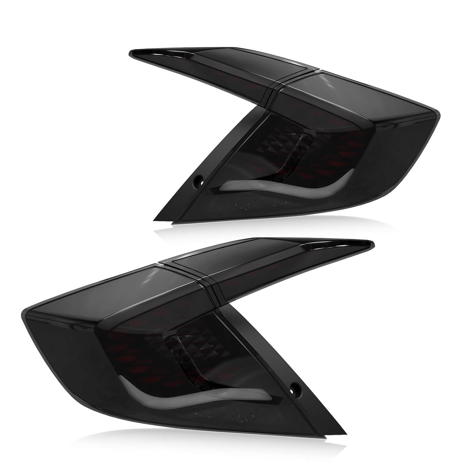 OKSIWA Sequential LED Tail Lights for Honda Civic 10th Gen Sedan 2016-2021 Starting Animated Tail Light Assembly,Parking Light, Brake Turn Signal Lamp, Reverse Light【not for hatchbacks】 Rear lights 1 pair-7