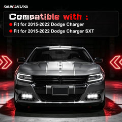DOT Approved LED Fog Light for 2015–2022 Dodge Charger / Charger SXT, 1 Pair-2