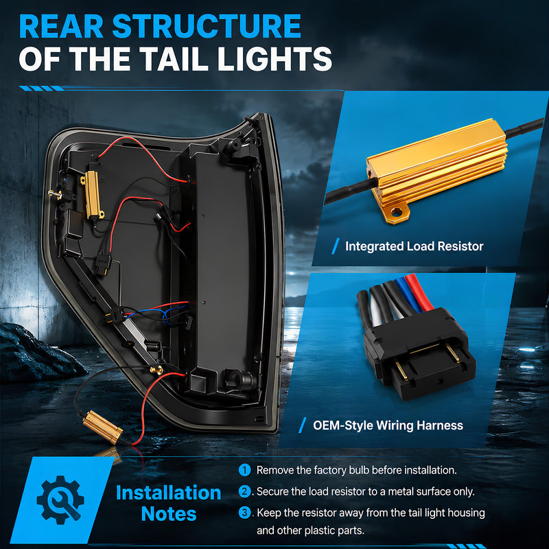 LED Tail Lights for 2009-2014 Ford F-150 Plug and play-4