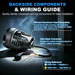 DOT Approved Laser LED Dual-Beam Fog Light, Universal Fit for Honda / Toyota / Acura / Lexus / Jeep / Chrysler / FIAT-6