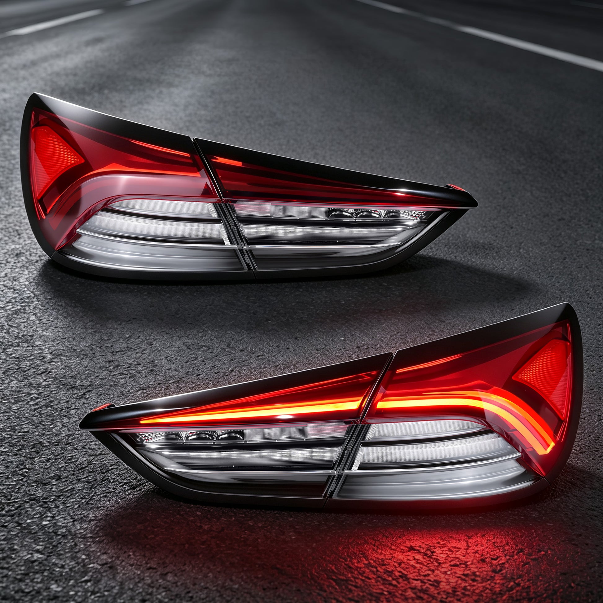 Sequential LED Tail Lights with Rear Fog Light for 2017-2022 Maserati Quattroporte Waterproof Plug & Play  1 Pair-7