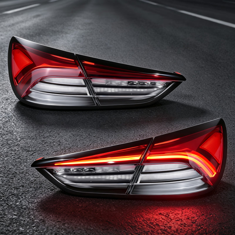 Sequential LED Tail Lights with Rear Fog Light for 2017-2022 Maserati Quattroporte Waterproof Plug & Play  1 Pair-7