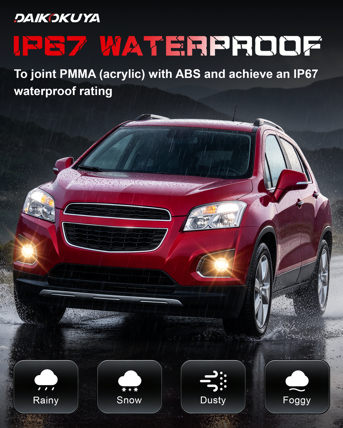 DOT approved Halogen Fog Lights for 2013 - 2016 Chevy Trax-5