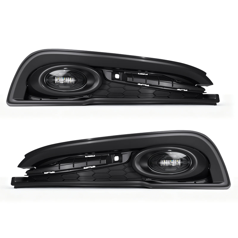 OKSIWA LED Fog Lights Fit for 2013 2014 2015 Honda Civic 4-Door Sedan, Front Bumper Driving Light Kit, Fog Lamps Replacement with Wiring Harness,Clear Lens,Plug and Play-8