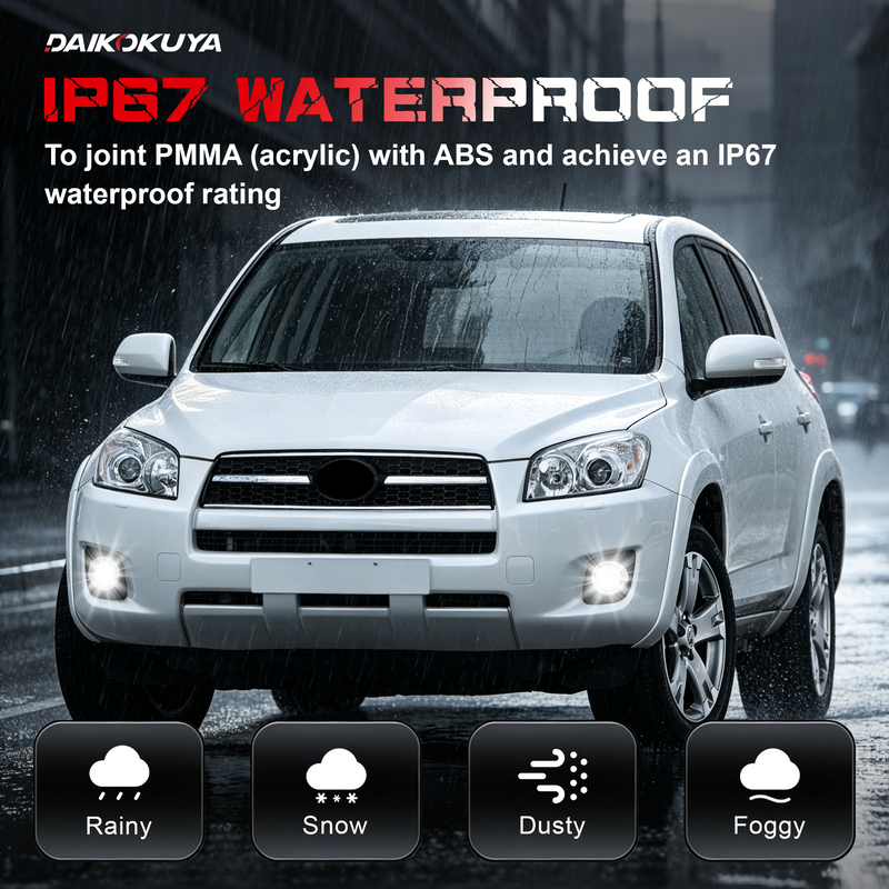 DOT Approved LED Fog Light for 2009–2012 Toyota RAV4, Plug & Play, 1 Pair-5