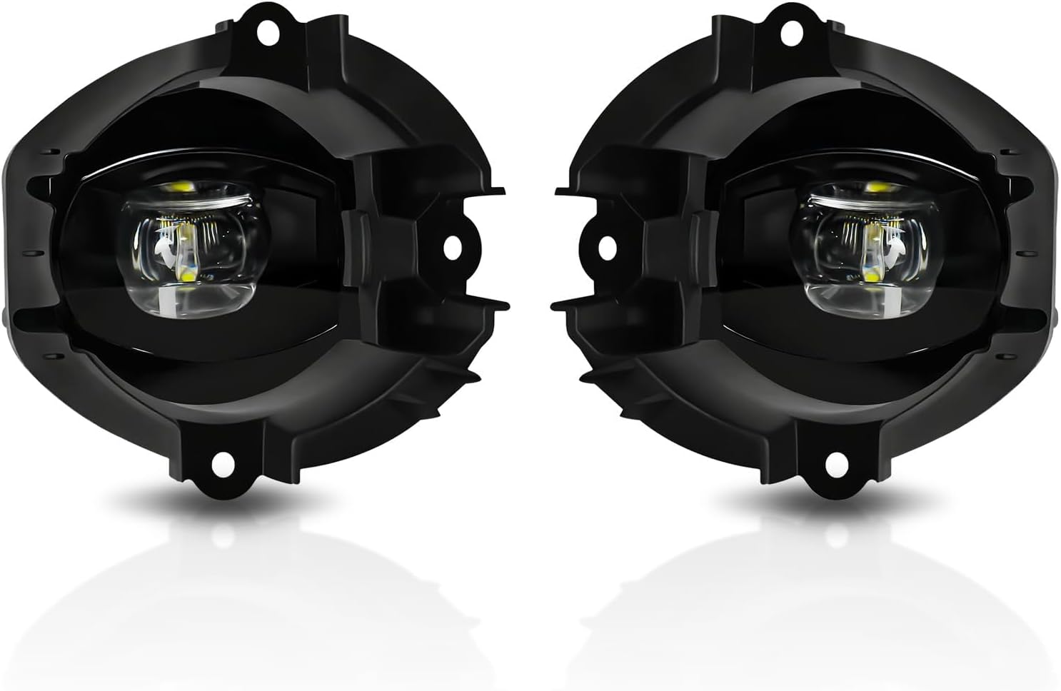 OKSIWA LED Fog Lights for 2006 2007 2008 Toyota RAV4,1 Pair Front Driving Fog Lamps Kits with Wiring Harness Switch,Clear Lens