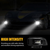 OKSIWA Upgrade LED Fog Lights for 2005-2013 Chevrolet Corvette C6 Base Models,Drving Fog Lamp Replacement, Plug N Play,Waterproof, Clear Lens