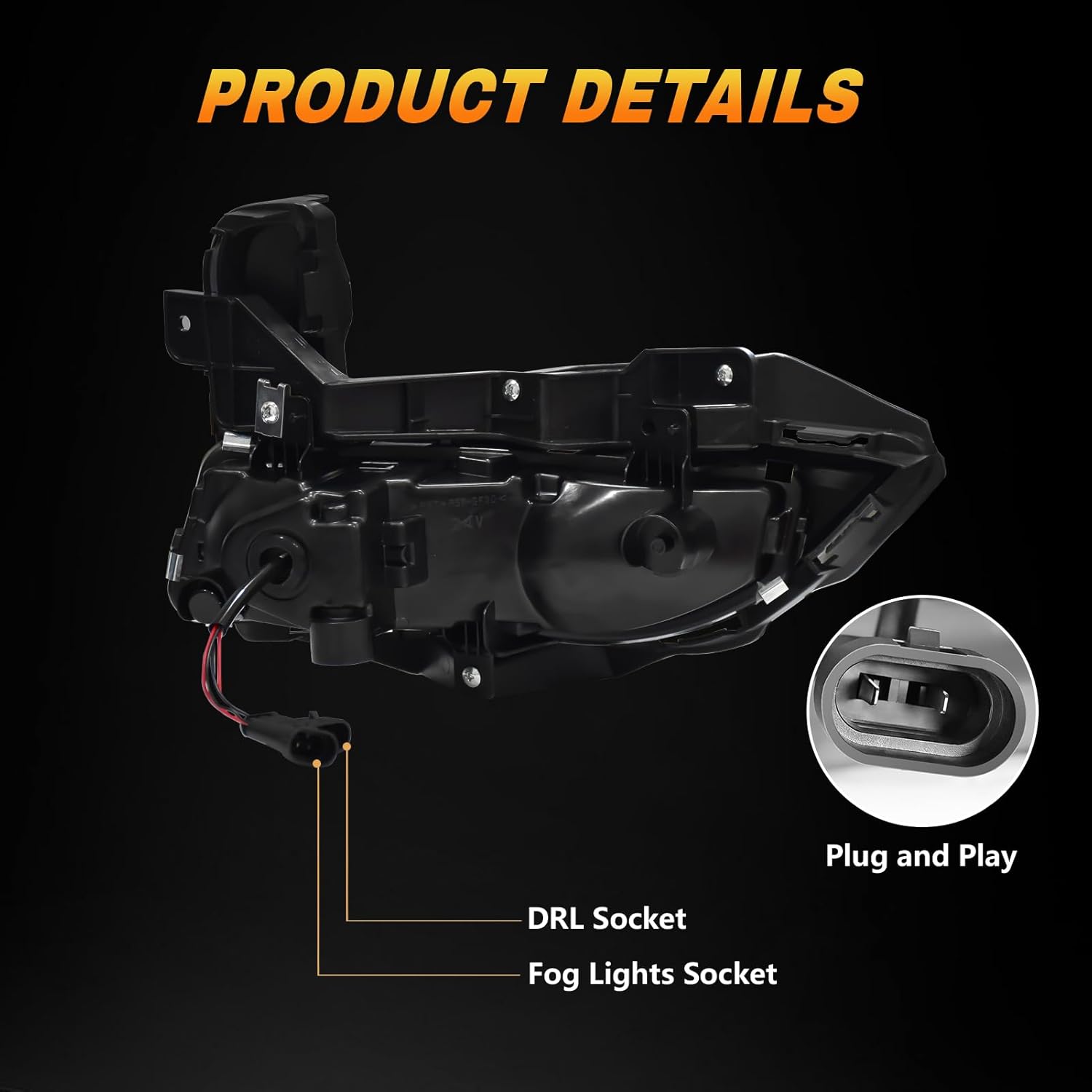 OKSIWA LED Fog Lights with DRL,Compatible with Nissan Rogue/X-Trail 2017 2018 2019 2020 (Not Fit Sport Models),Fog Lights Bumper Driving Lamps Assembly, Clear Lens, White-7