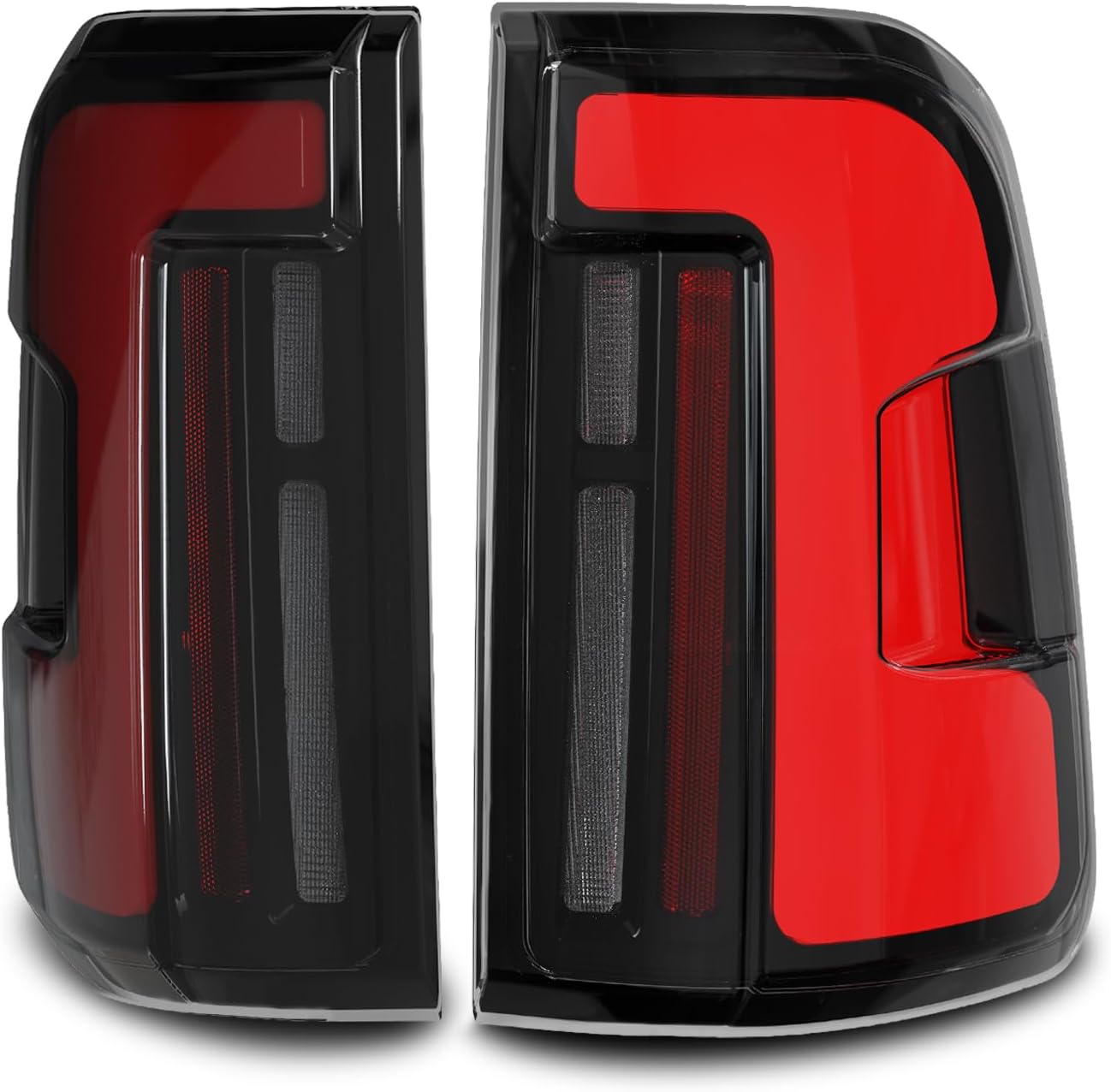 OKSIWA Sequential Full Led tail lights for 2019-2024 Dodge Ram 1500 (without Bilnd Spot) Starting Animated Rear Light Assembly, Dynamic Turn Signal,Brake,Reverse Smoked Not applicable to classic