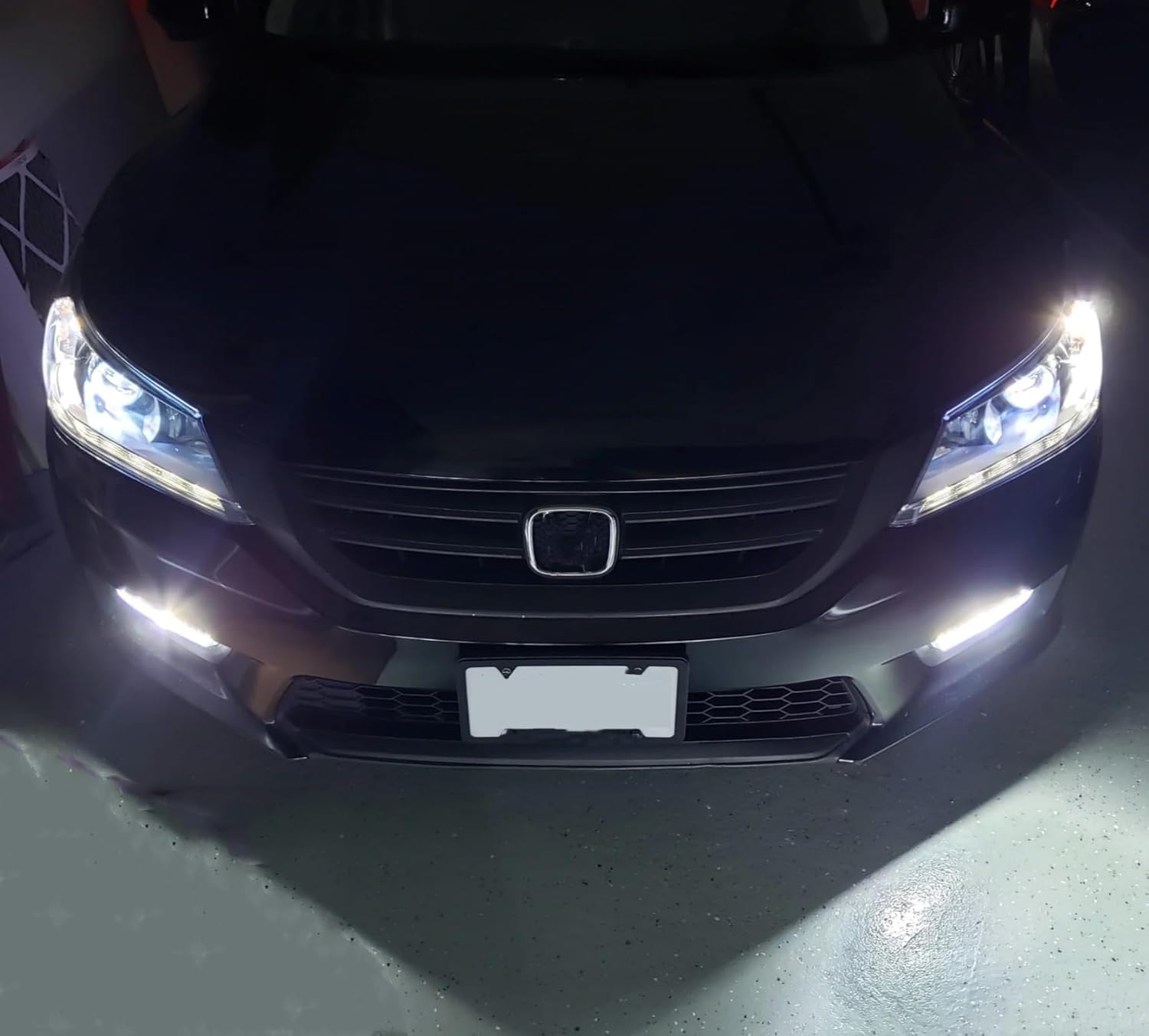 OKSIWA LED Fog Light for 2013-2015 Honda Accord Sedan, Front Bumper Driving Light Kit, Fog Lamp Assembly Replacement with Wiring Harness, Switch,Plug and Play