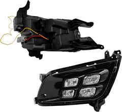 OKSIWA LED Fog Lights fit for 2014 2015 Kia Optima K5, A Pair of Daytime Running Light Assembly with 4-Eyes Style Cover-5