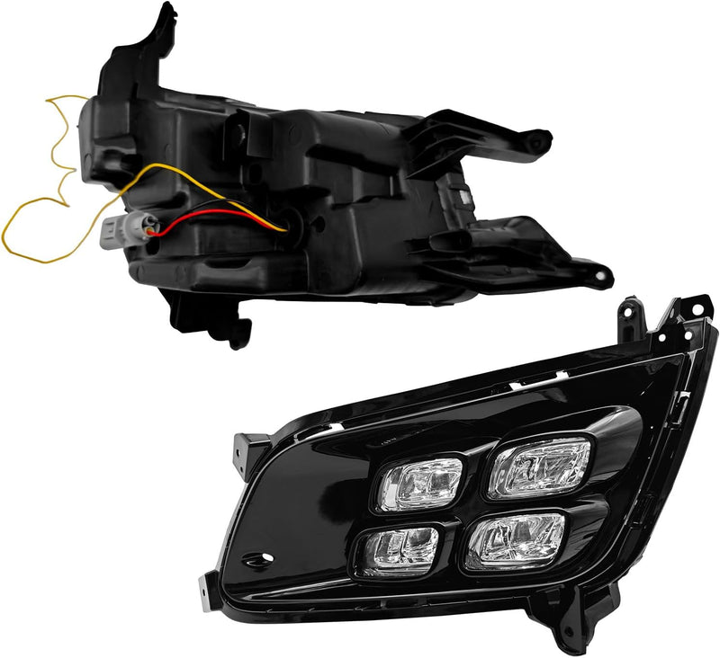 OKSIWA LED Fog Lights fit for 2014 2015 Kia Optima K5, A Pair of Daytime Running Light Assembly with 4-Eyes Style Cover-5
