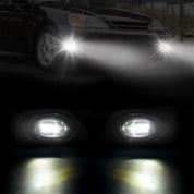 OKSIWA LED Fog Lights for 2001 2002 2003 Honda Civic Coupe 2DR,Front Bumper Driving Light, Fog Lamps Assembly Replacement With Switch, Wiring Harness, Plug and Play