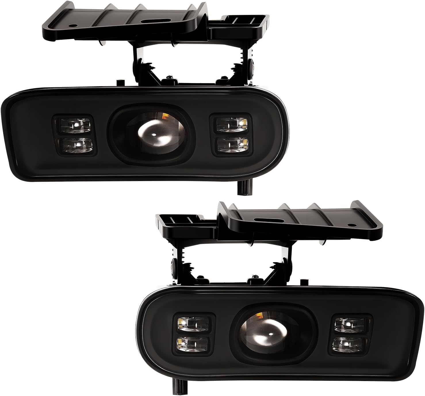 OKSIWA LED Fog Lights Assembly Fit For 1999-2002 Silverado 1500 2500/2001 2002 Silverado 1500HD 2500HD 3500/2000-2006 Tahoe Suburban 1500 2500 Fog Lamps LED2-9