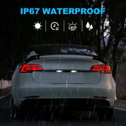 OKSIWA Sequential LED Tail Lights Compatible with 2017 2018 2019 2020 2021 Tesla Model 3/Y, Starting Animated Tail Light Assembly, Brake Turn Signal Lights, Reverse Lights, Rear Lights