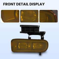 DOT Approved Yellow LED Fog Lights for 1999-2006 Chevy Silverado Tahoe Suburban Plug & Play-3