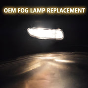 OKSIWA Fog Lights Assembly Compatible with 1999-2004 Ford Mustang, Bumper Driving Fog lamp Assembly Replacement (Halogen Fog Lights)