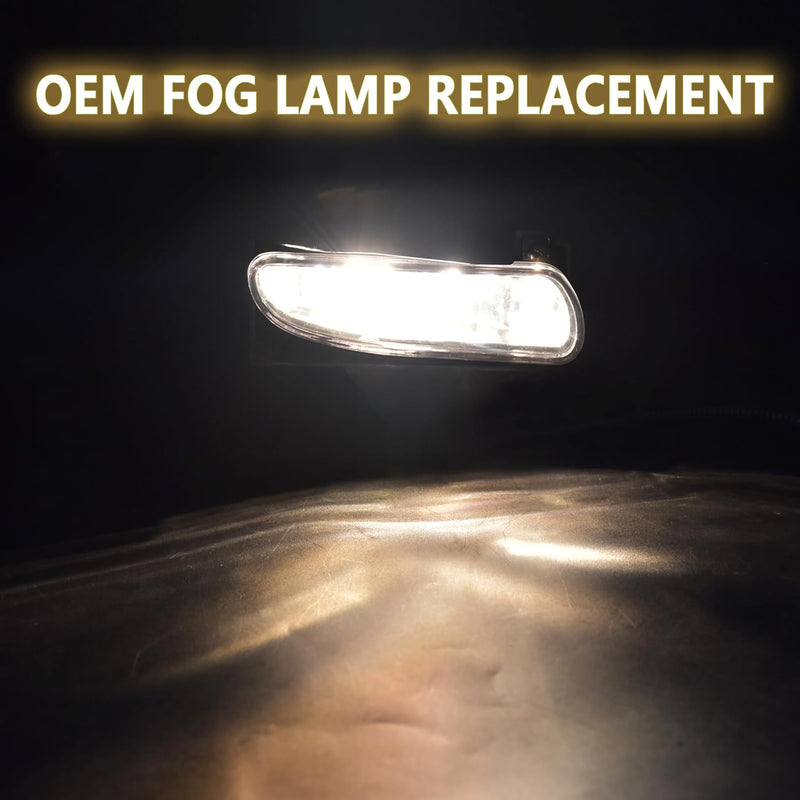 OKSIWA Fog Lights Assembly Compatible with 1999-2004 Ford Mustang, Bumper Driving Fog lamp Assembly Replacement (Halogen Fog Lights)-3