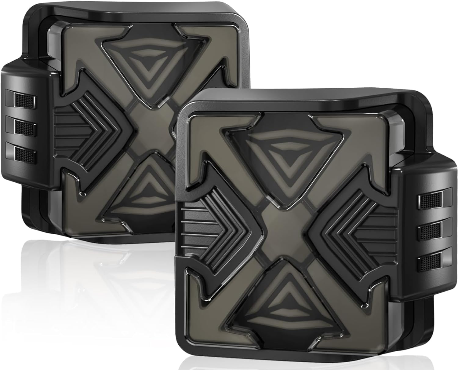 OKSIWA LED Tail Lights Fit For 2007-2018 Jeep Wrangler JK JKU Sport/Sahara/Rubicon, with Starting Dynamic Animation,Unique Shaped Design (X Smoked1)