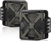 OKSIWA LED Tail Lights Fit For 2007-2018 Jeep Wrangler JK JKU Sport/Sahara/Rubicon, with Starting Dynamic Animation,Unique Shaped Design (X Smoked1)