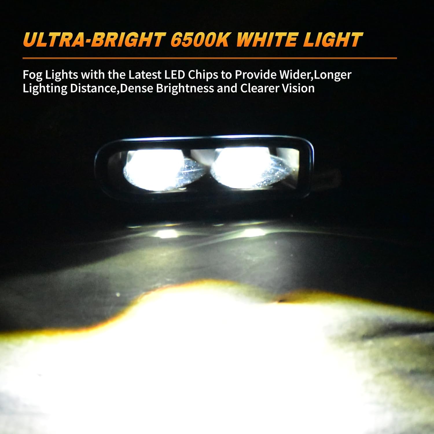 OKSIWA LED Fog Lights for 2002-2006 Cadillac Escalade/EXT, 2003-2006 Escalade ESV, Led Fog Lamps front Bumper Driving Light,Plug and Play-3