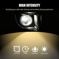 DOT Approved Halogen Fog Lights for 2015-2019 GMC Sierra 2500HD/3500HD Plug & Play-5