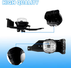 OKSIWA Fog Lights Assembly Compatible With 2005-2007 Ford F250 F350 F450 F550 Super Duty, 2005 Excursion Front Bumper Driving Fog Lamp Kits Clear lens-4