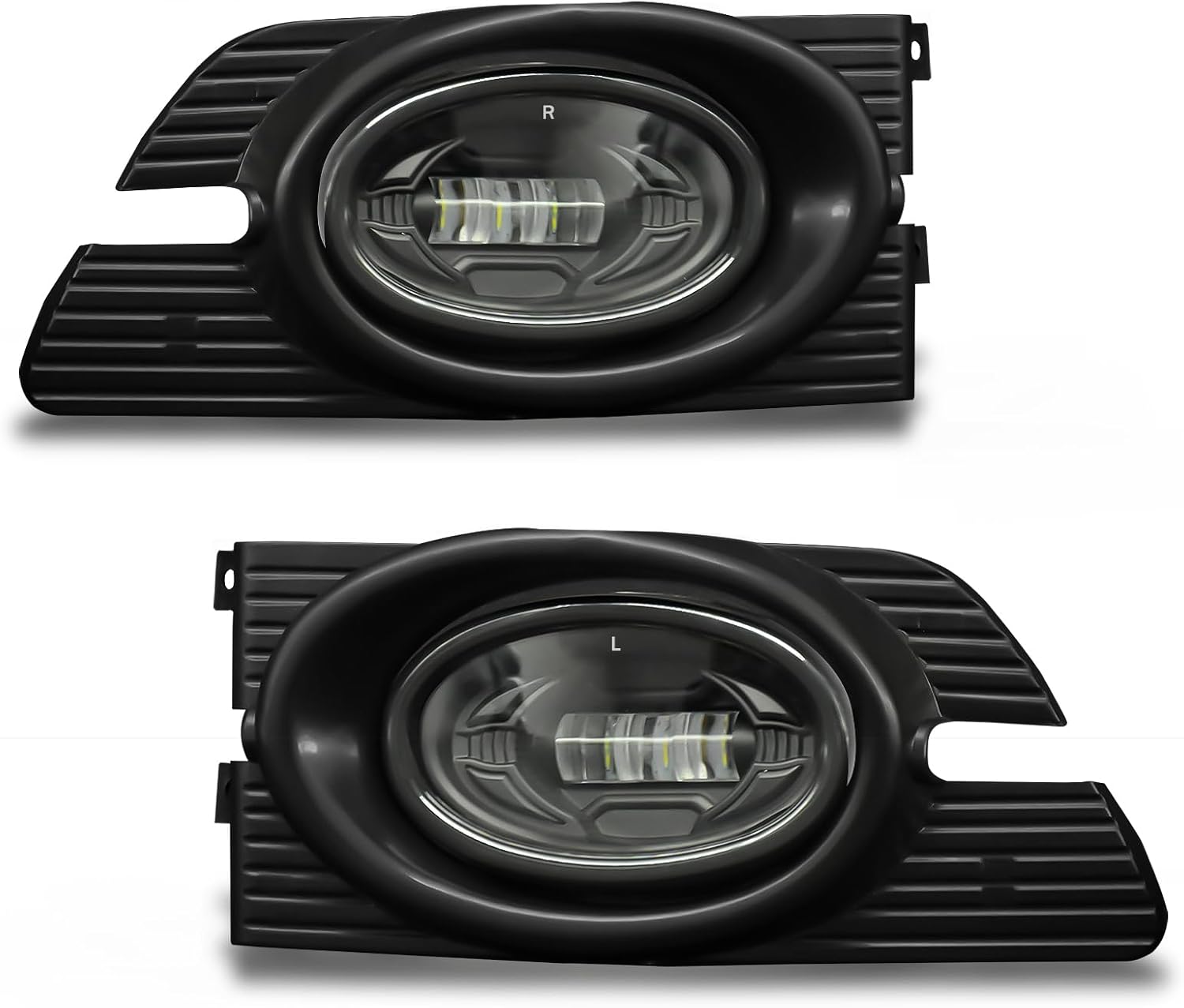 OKSIWA LED Fog Lights fit for 2001-2002 Honda Accord 4DR Sedan, Front Driving Fog Lamps Assembly Replacement Kit, Clear Lens（1 Pair）