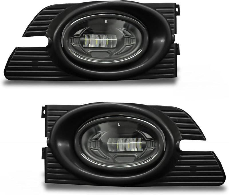 OKSIWA LED Fog Lights fit for 2001-2002 Honda Accord 4DR Sedan, Front Driving Fog Lamps Assembly Replacement Kit, Clear Lens（1 Pair）-1