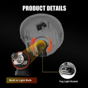 OKSIWA Halogen Fog Lights for 2004-2005 Toyota Rav4,2005-2007 Toyota Avalon,2006-2009 Toyota 4 Runner,2005-2006 Lexus ES330,Front Bumper Fog Lamps with Wiring Harness, Clear Lens