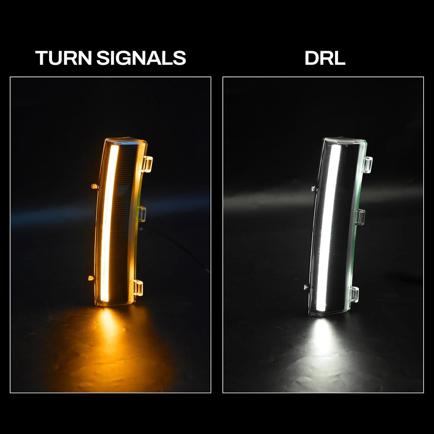OKSIWA LED Side Marker Lights for Nissan 350Z LCI 2006-2009, Front Bumper Reflector Side Marker with DRL & Turn Signals, Left & Right Side