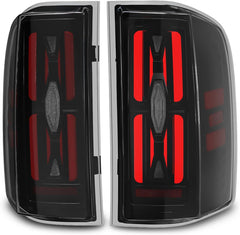 OKSIWA Sequential LED Tail Lights Assemble Fits for 2007-2013 Chevy Silverado 1500& 2007-2014 Chevy Silverado 2500HD/3500HD With Start-Up Animation, Dynamic Turn Signals, Brake Light,Reverse Light-Smoked-6