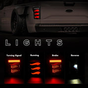 OKSIWA Sequential Full Led tail lights for 2015-2020 Ford F150 Starting Animated, Dynamic Turn Signal,Brake Light,Reverse Light Smoked Rear Light Assembly