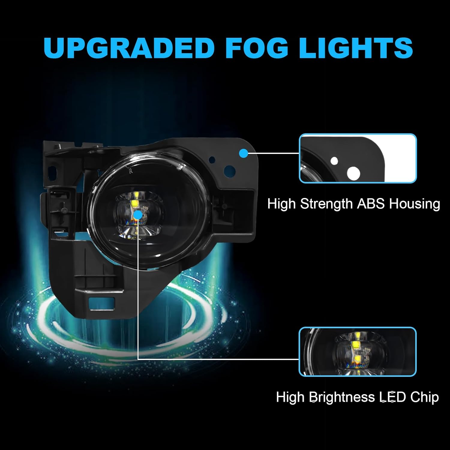 OKSIWA LED Fog Lights,Compatible with Nissan Maxima 2009-2014,Front Bumper Fog Lamp with Switch Wiring Harness Kit, neblineros para autos delantero, faros antiniebla