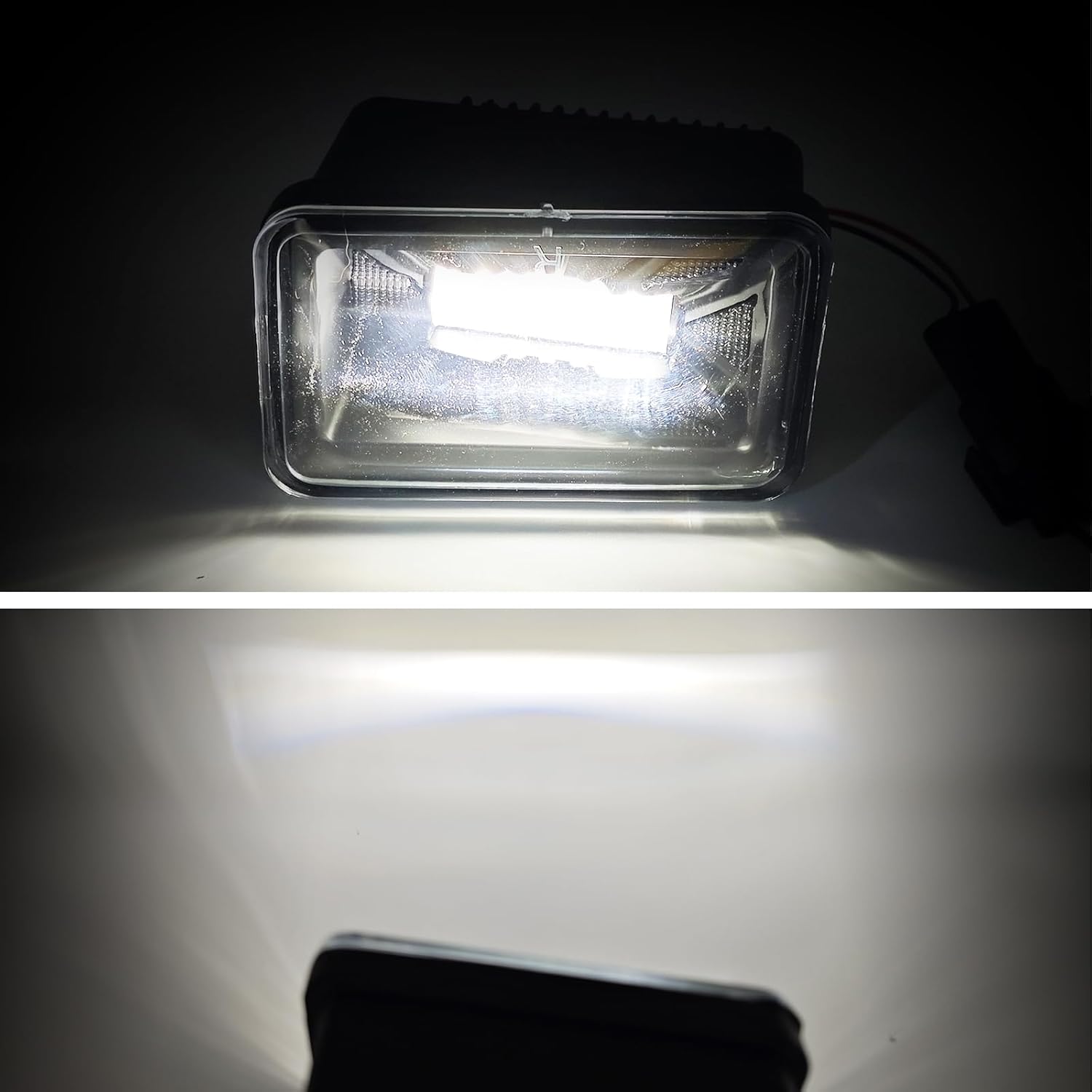OKSIWA New LED Fog Lights Assembly Compatible With 2015-2020 F150 Super Duty Fog Lights Front Bumper Lamps Clear Lens 1 Pair of Fog Lamps-3