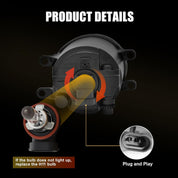 OKSIWA Halogen Fog Lights for 2012 2013 2014 Toyota Camry(not for SE models),Front Bumper Driving Light kit,Fog Lamps Assembly Replacement with Switch, Wiring Harness,Plug and Play,Chorme Bezels