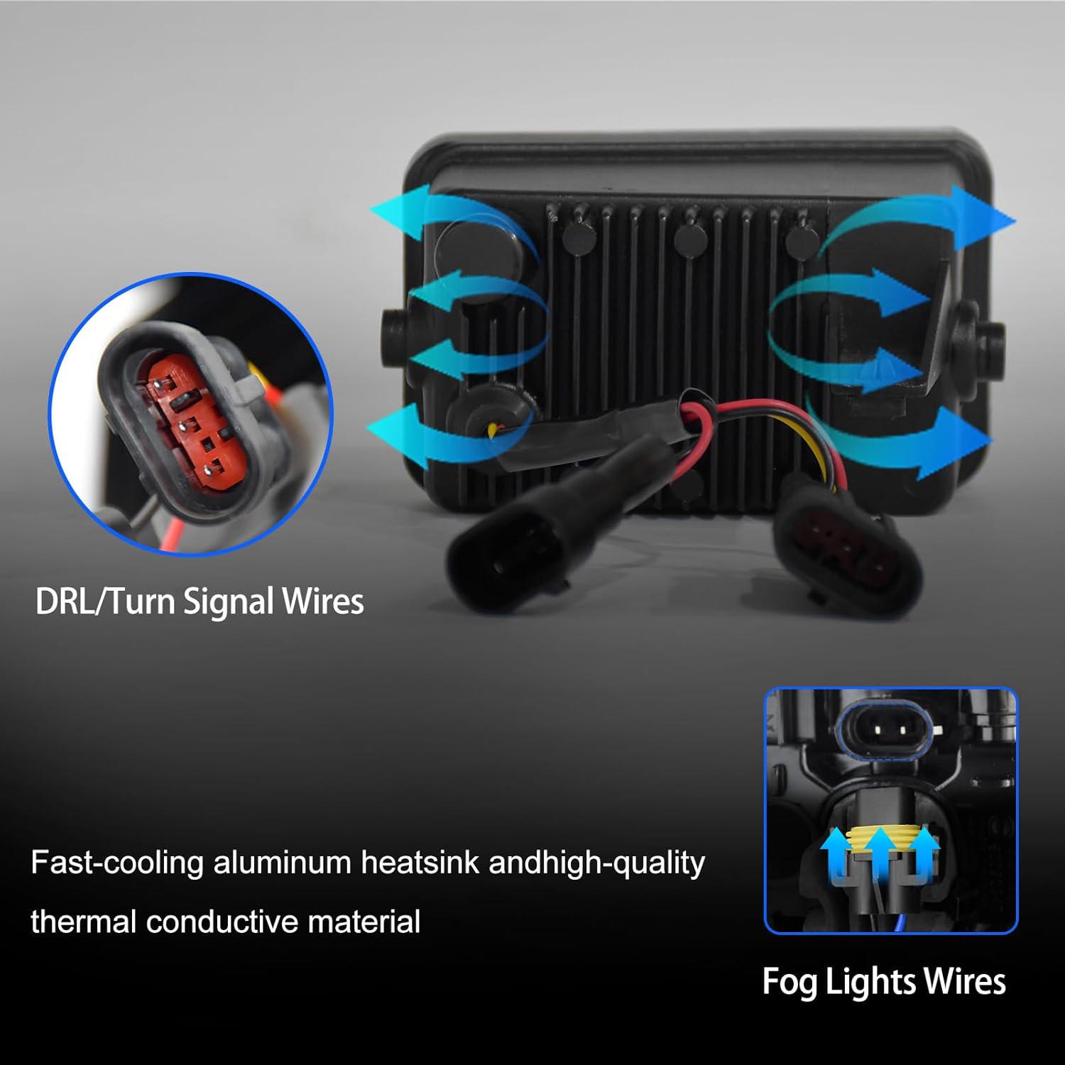 OKSIWA LED Fog Lights with DRL For 2015-2020 Ford F-150 Bumper Driving Fog Lamps Set Assembly Kit 1 Pair (Clear Lens) 2015 2016 2017 2018 2019 2020