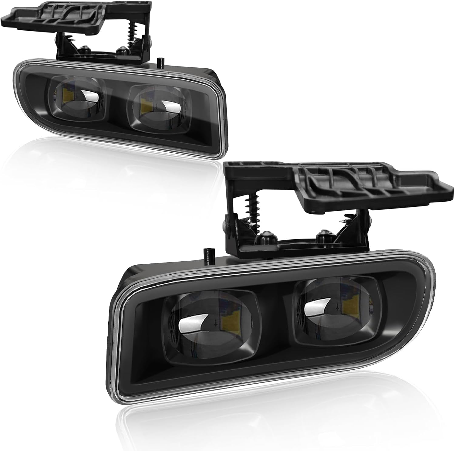 OKSIWA LED Fog Lights Kit For 1999-2002 Sierra/2000-2006 GMC Yukon/Yukon XL, Pickup Truck SUV Front Driving Fog Lamps Assembly Clear Lens, 1 Pair