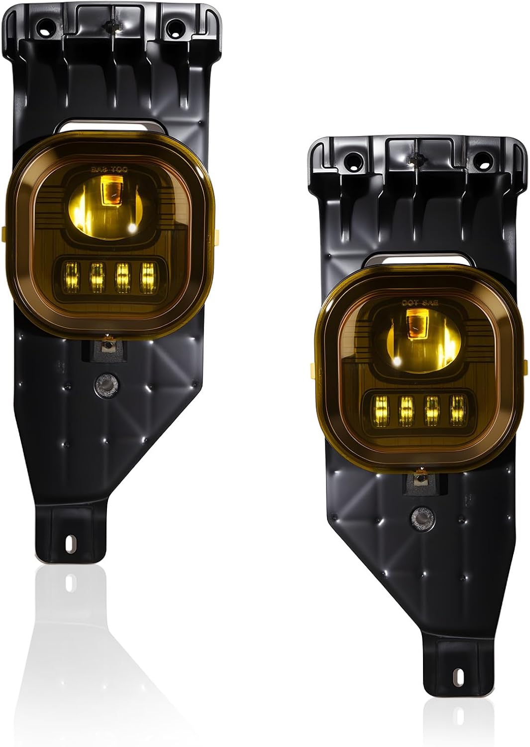 OKSIWA LED Fog Lights for 2005 2006 2007 Ford F250 F350 F450 F550 Super Duty,2005 Excursion,Bumper Driving Fog Lamp -Yellow lens-7