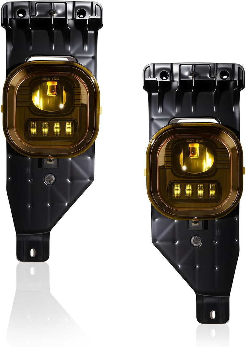 OKSIWA LED Fog Lights for 2005 2006 2007 Ford F250 F350 F450 F550 Super Duty,2005 Excursion,Bumper Driving Fog Lamp -Yellow lens-7