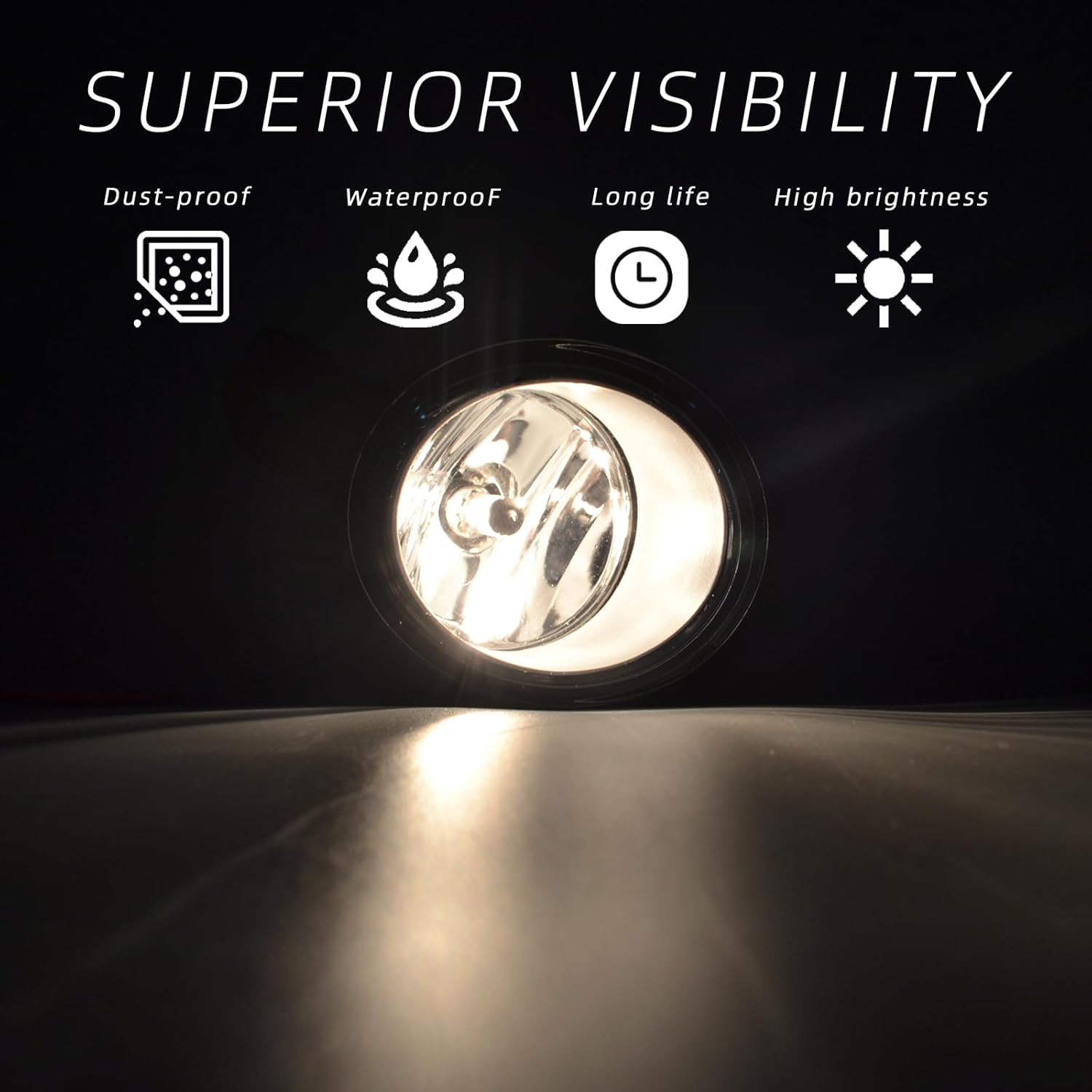 OKSIWA Halogen Fog Light Replacement for Nissan Altima 2008-2013/Rogue 2008-2015/Maxima 2009-2014/Versa 2012-2016/Murano 2015-2016/Pathfi Driver and Passenger Side