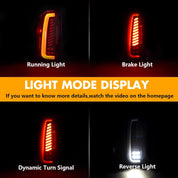 OKSIWA Sequential Full LED Tail Lights Compatible With 1995-2000 Toyota Tacoma,with Start-up Animation, Dynamic Turn Signal, Brake, Reverse Lights, Tail Lamp Rear Light Replacement