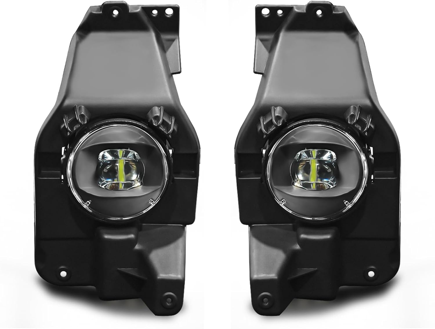 OKSIWA LED Fog Lights Assembly Compatible with 2013 2014 2015 Ford Explorer, Front Driving Fog Lamps Clear Lens Replacement Kit, DOT Certified - 1 Pair-1