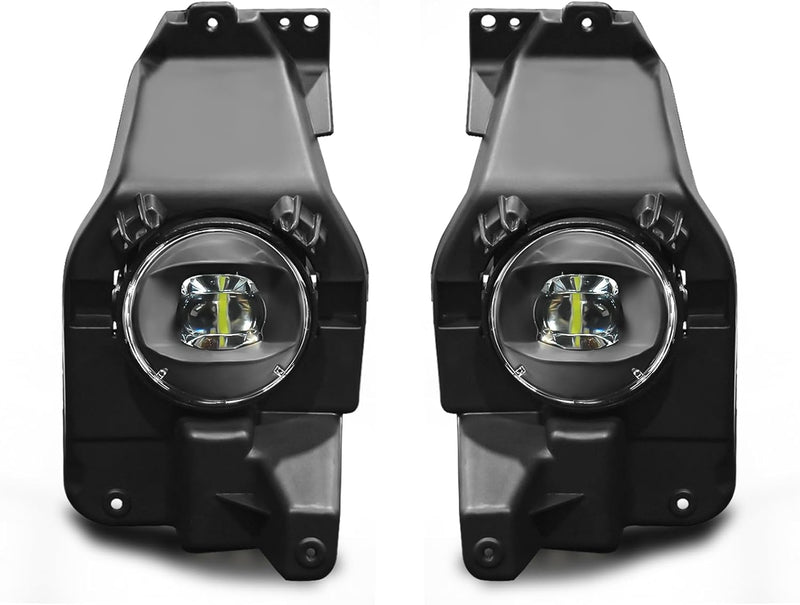 OKSIWA LED Fog Lights Assembly Compatible with 2013 2014 2015 Ford Explorer, Front Driving Fog Lamps Clear Lens Replacement Kit, DOT Certified - 1 Pair-1