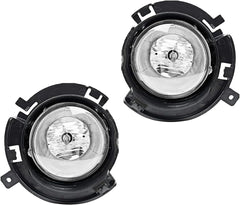 OKSIWA Fog Light Assembly Fit For Dodge Durango 2011 2012 2013 Front Bumper Driving Fog Lamps with H10 12V 42W Halogen Bulbs-3